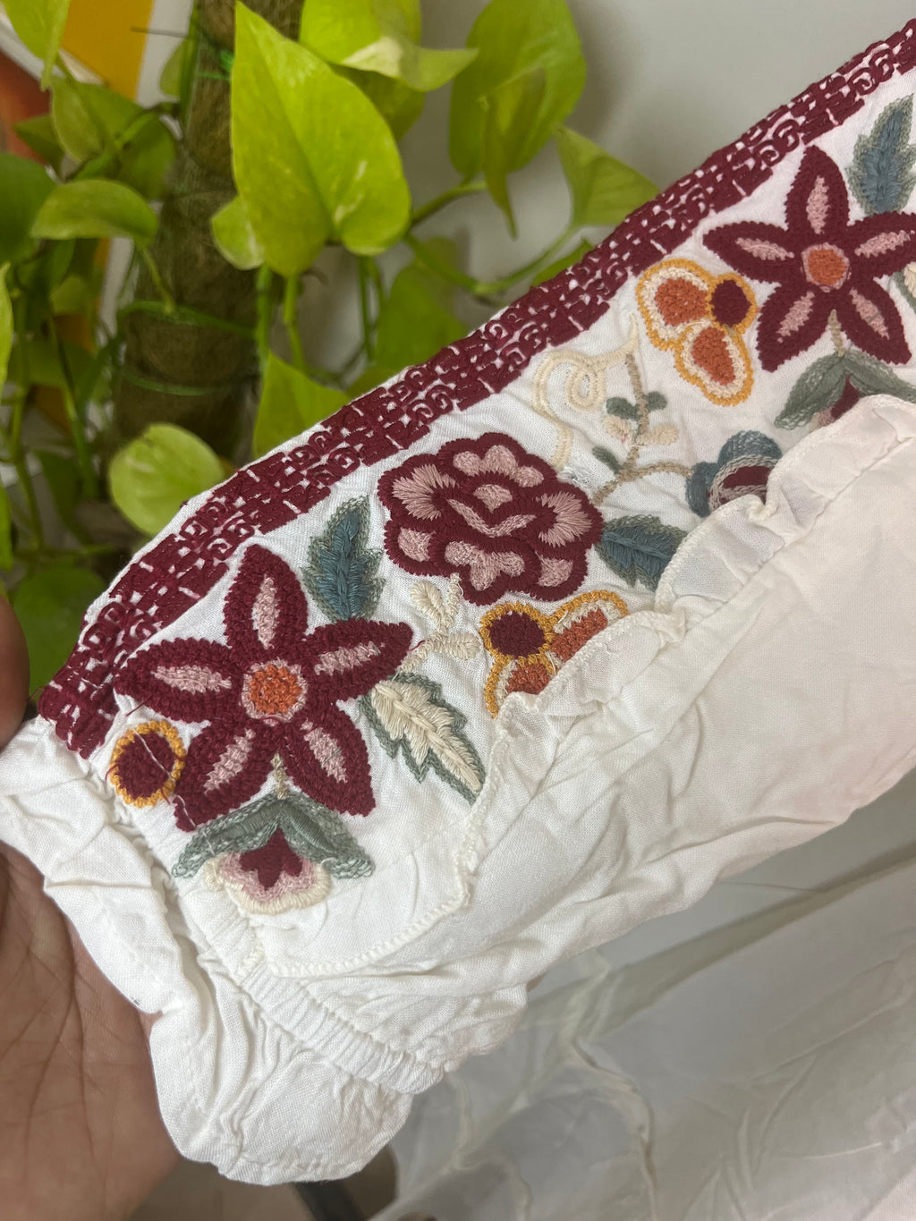 The Ivory Bloom Short Kurti
