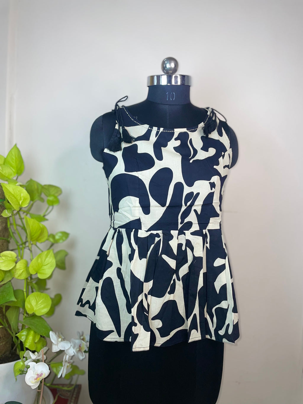Ivory Peplum Top