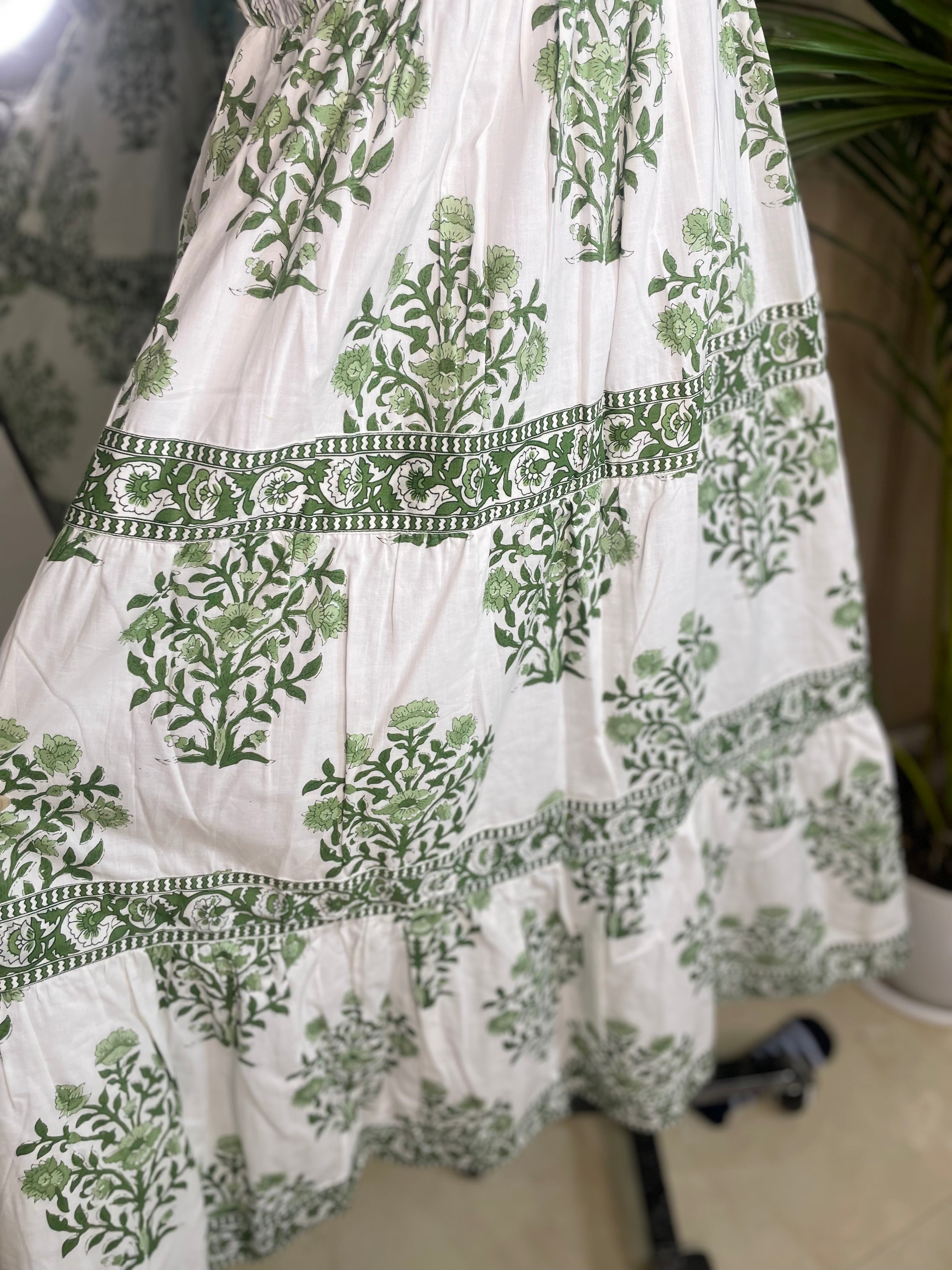 Matcha Bloom Maxi Dress