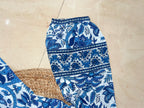 Blue Blossom Hand Block Short Dress