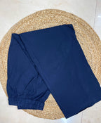 Nisha Navy Rust Cotton 3 Pcs Suit Set