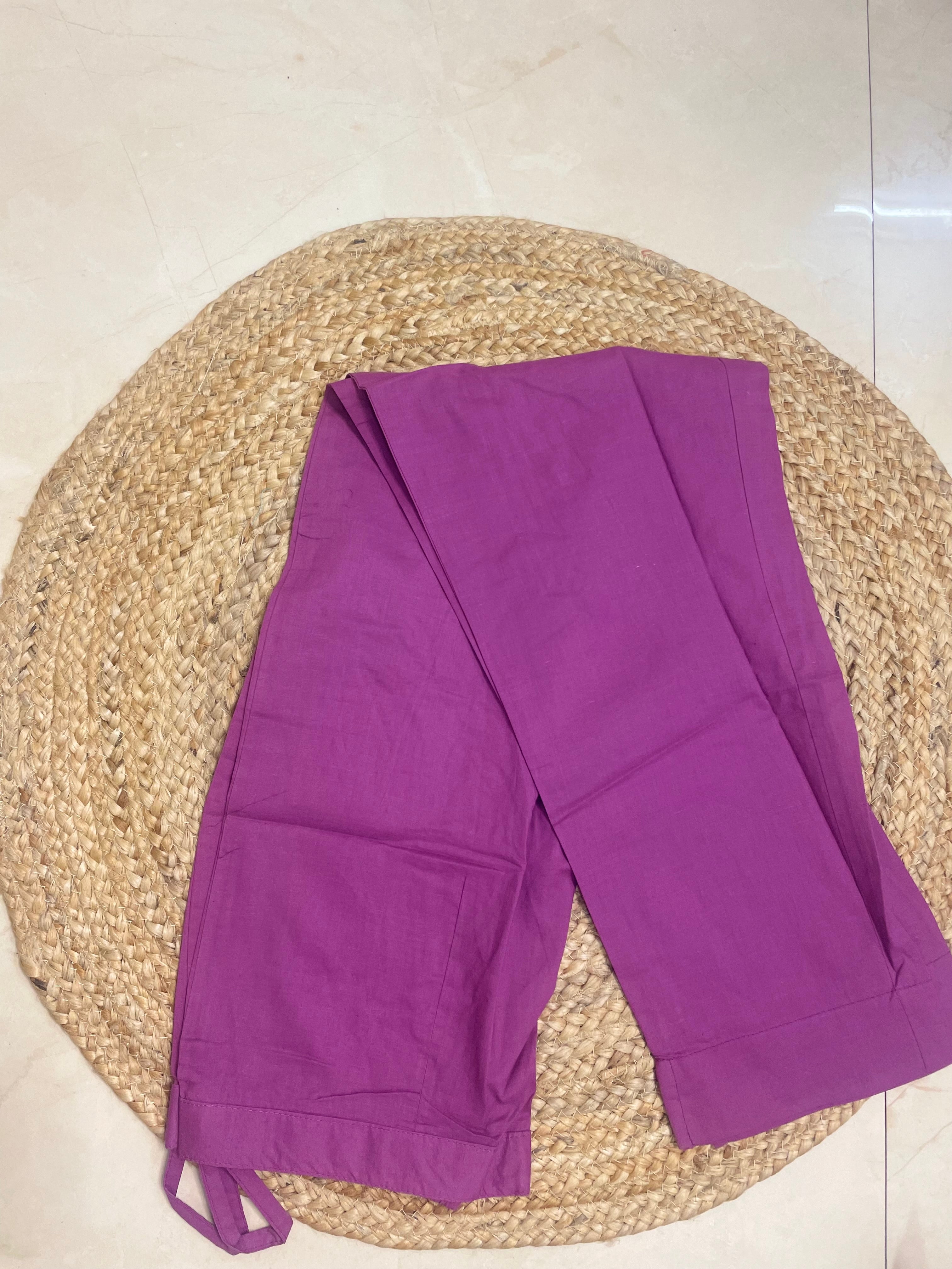 Vritti Mauve Pink Cotton 3 Pcs Suit Set