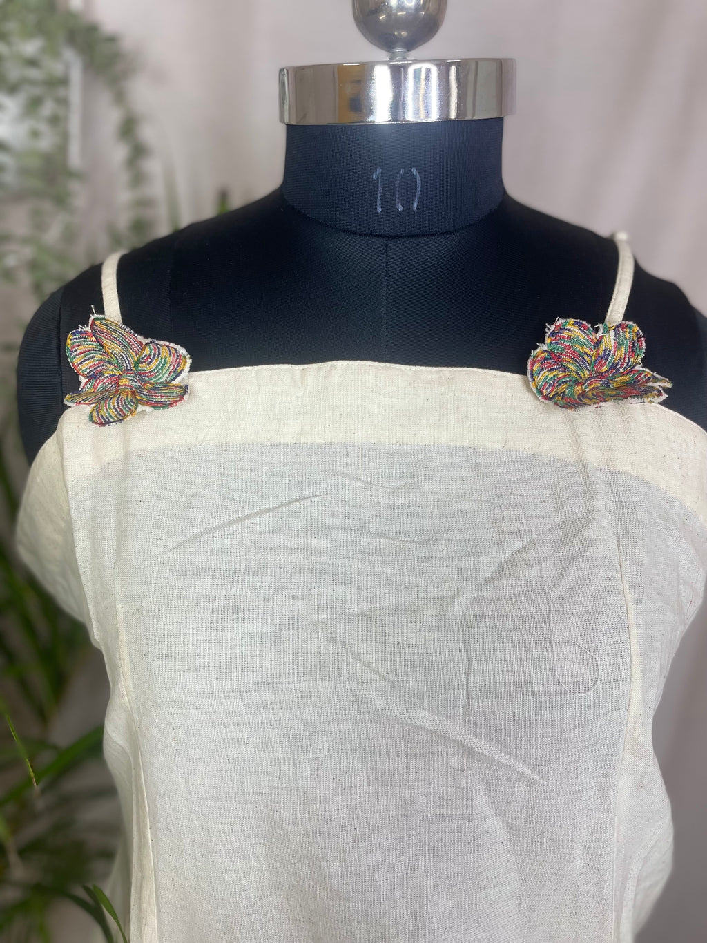 Vritti Ivory Floral 3-Piece Spagetti Palazzo Set