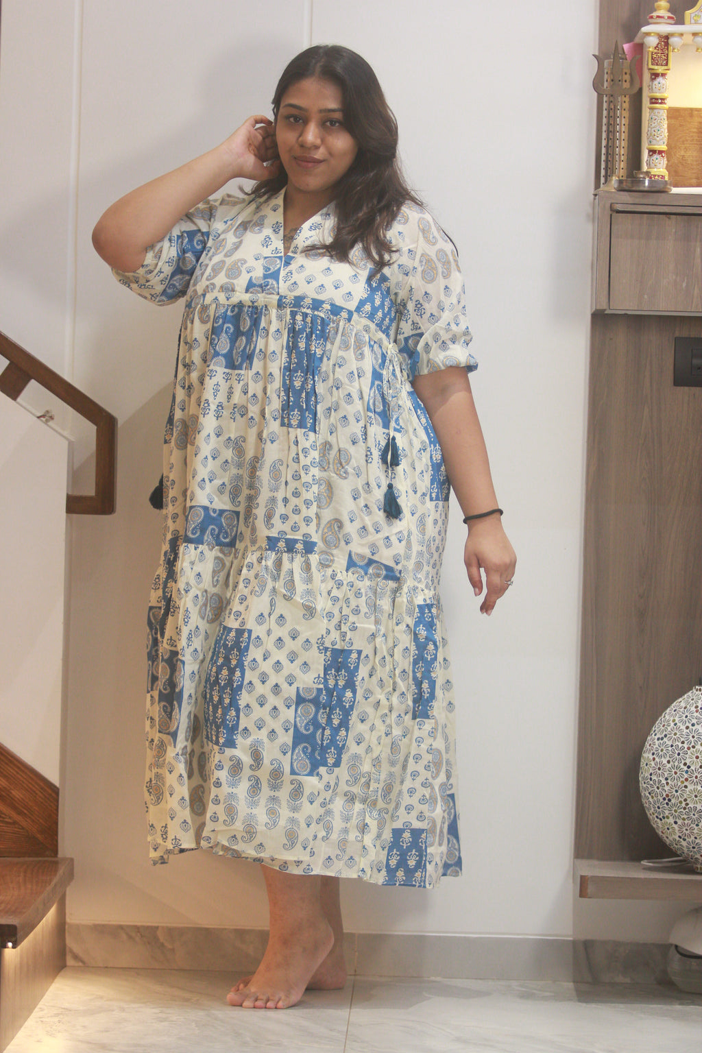 Ocean Maxi 'FREE SIZE' Dress