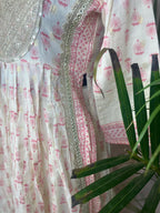 Mihika Ivory Rose Cotton 3 Pcs Suit Set