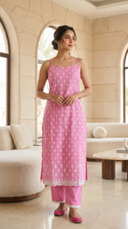 Mishri Pink 2-Piece Spaghetti Set