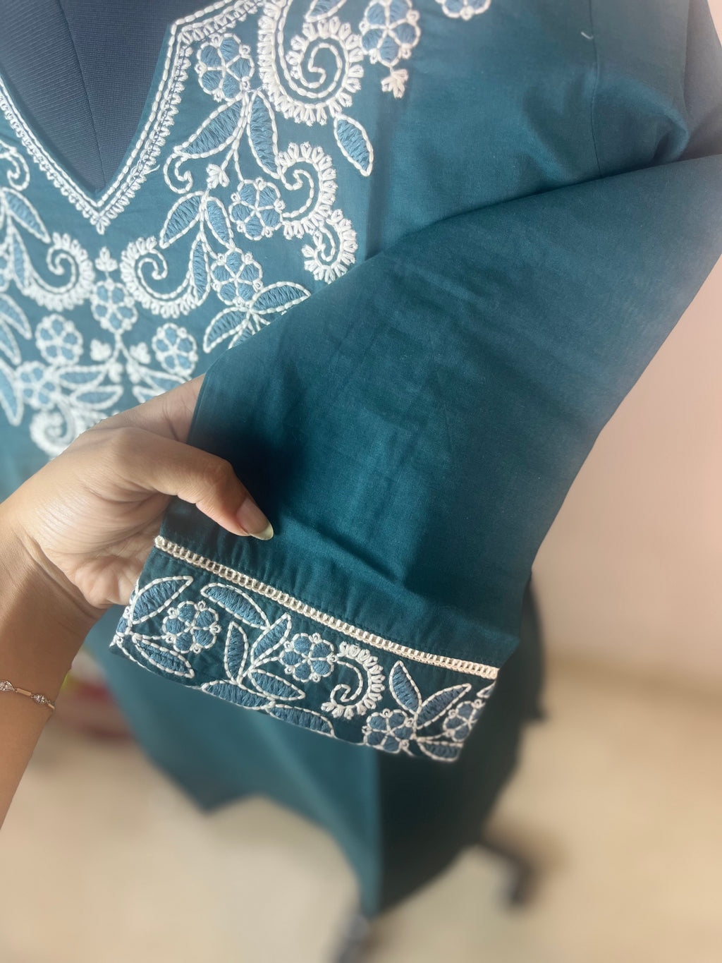 The Teal Edit Short Kurti