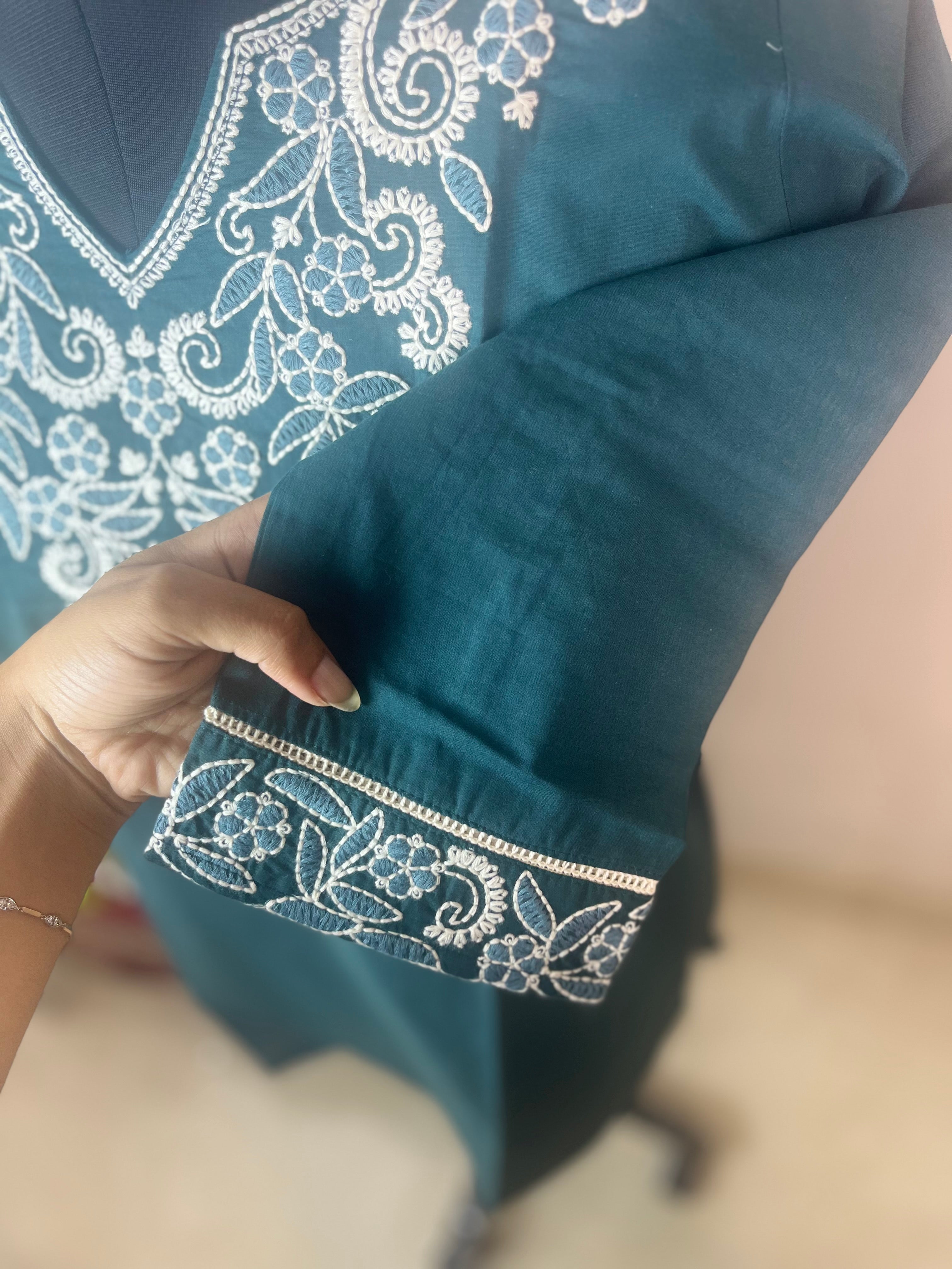 The Teal Edit Short Kurti